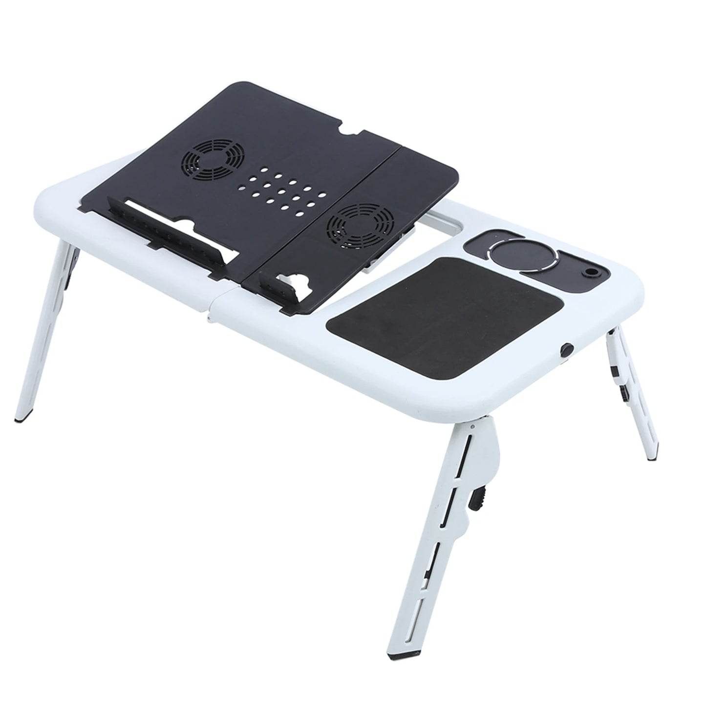 Laptop Folding Portable Desk Stand Tray with Cooling Fan