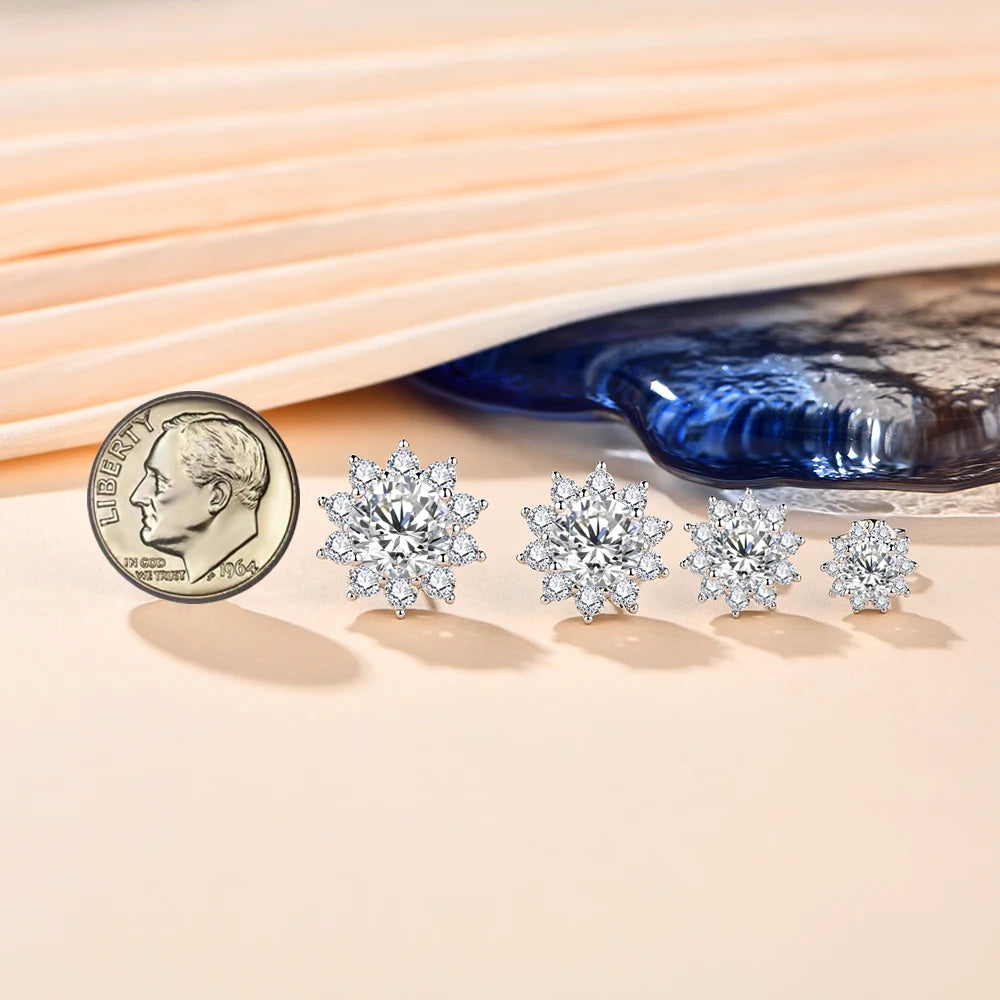 Snowflake Stud Earrings