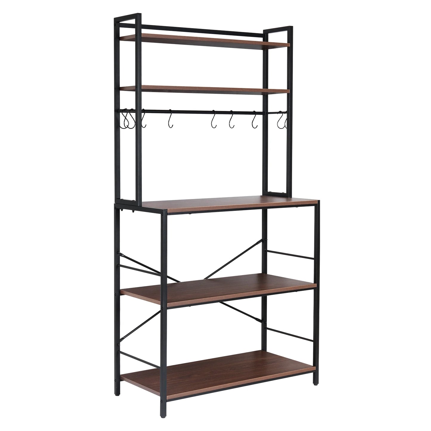 Kitchen Bakers Rack 5-Tier Stand Utility Storage Shelf Organizer