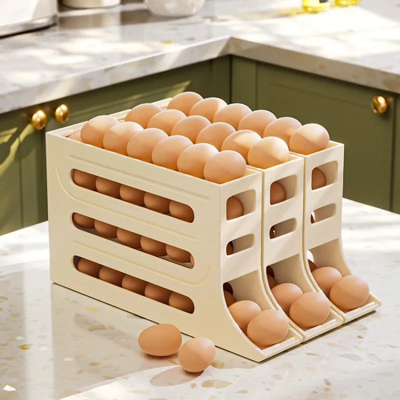 Rolling Egg Dispenser for Fridge