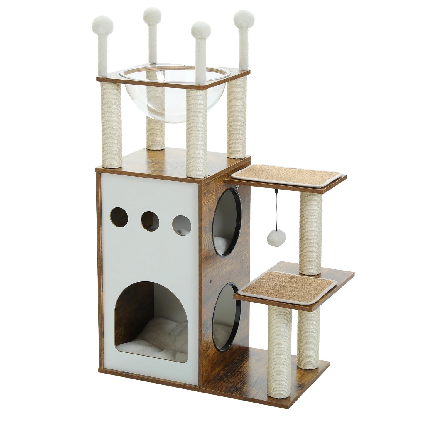 Modern Cat Tree Wooden Cat Tower