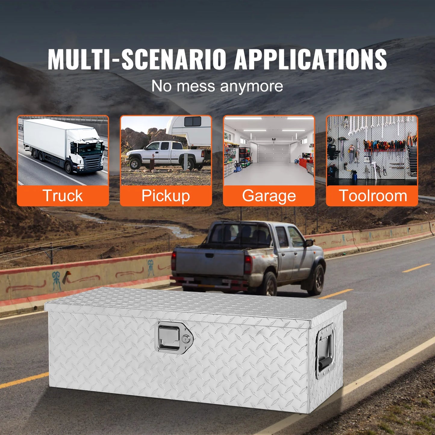 VEVOR Heavy Duty Aluminum Truck Bed Toolbox