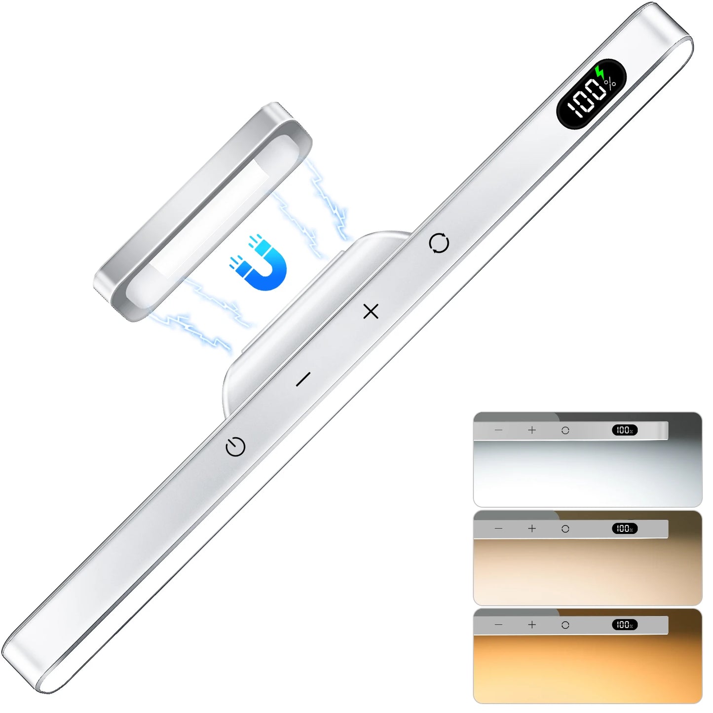 Dimmable Night Light, 3 Colors, Adjustable ,Rechargeable