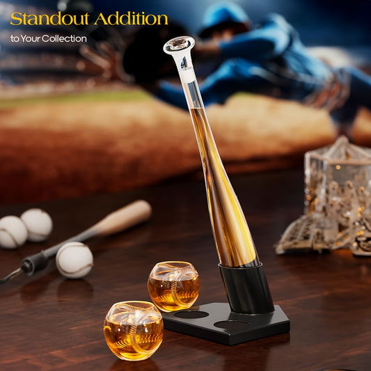 20 oz. Baseball Bat Decanter Set with 2 Glasses