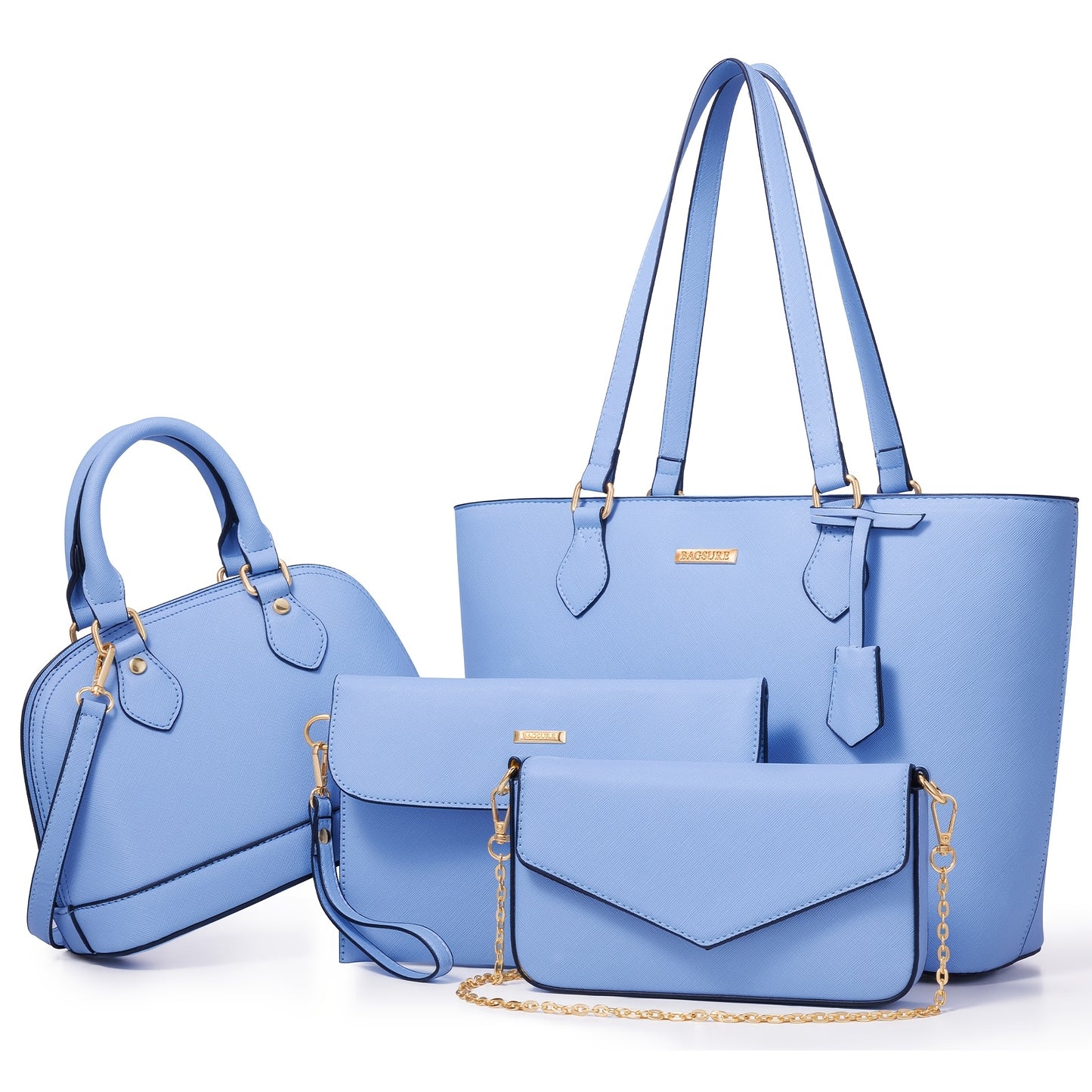 4-Piece Fashion Handbag Set with Wallet