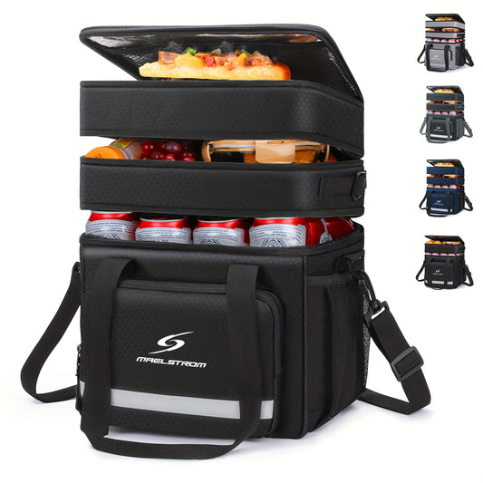 Insulated Lunch Cooler Bag - Leakproof with Multiple Compartments