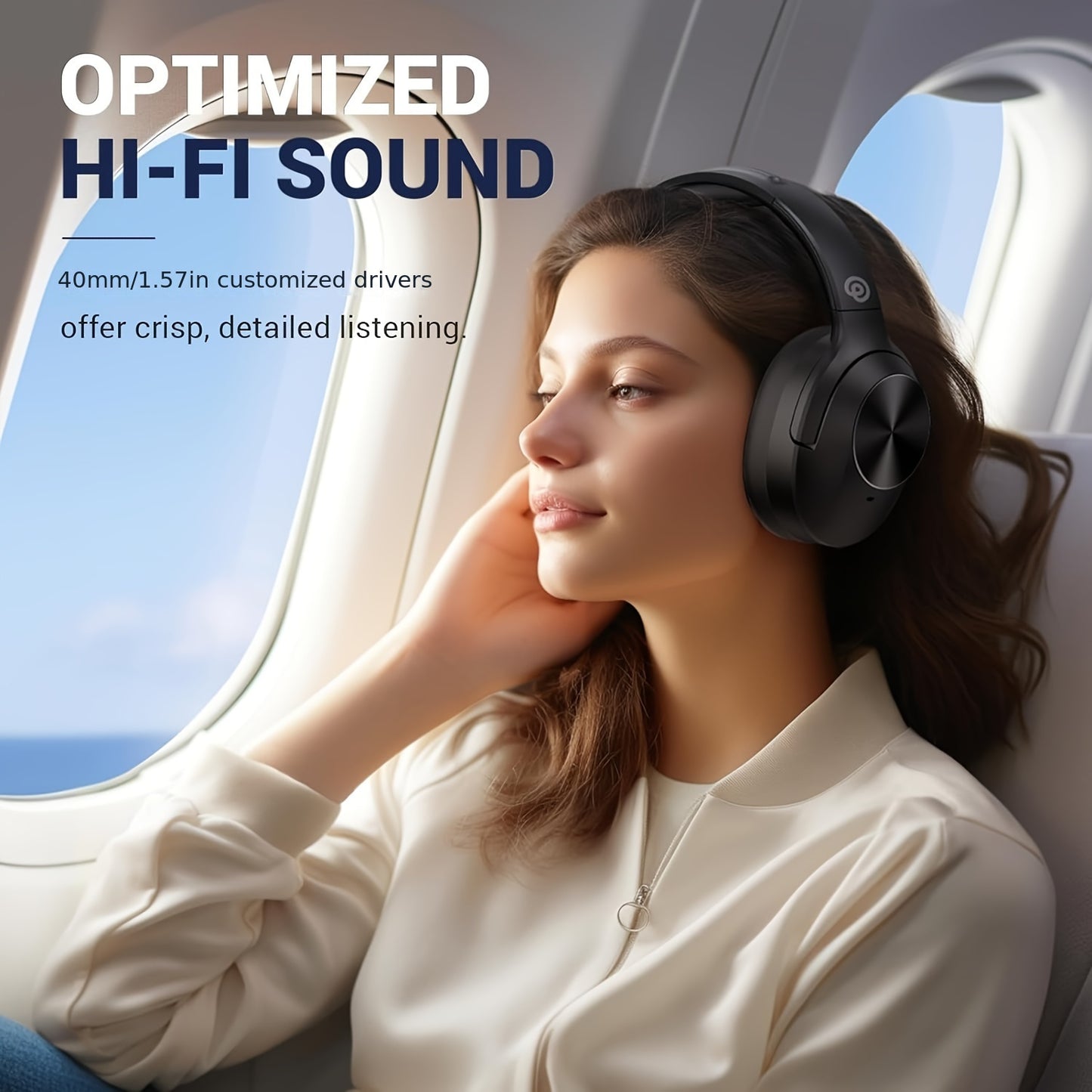 Hybrid Active Noise Cancelling Headphones Wireless