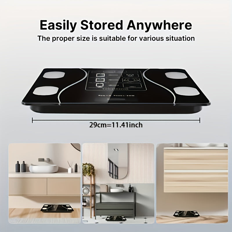 Digital Bathroom Scale with LED Display