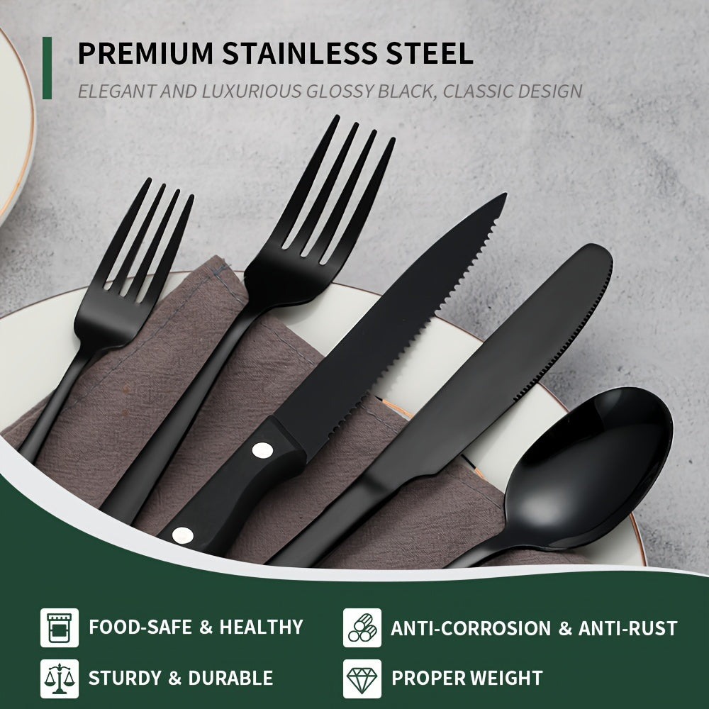 48-Piece Stainless Steel Flatware Set