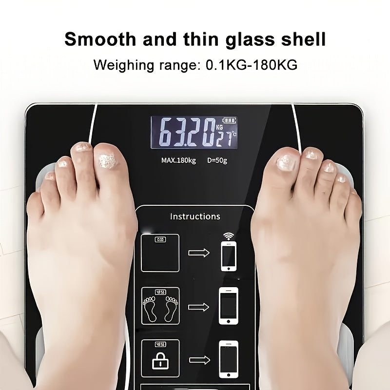 Digital Bathroom Scale with LED Display