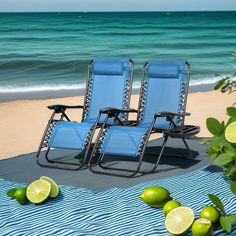 2-Pack Zero Gravity Lounge Chairs